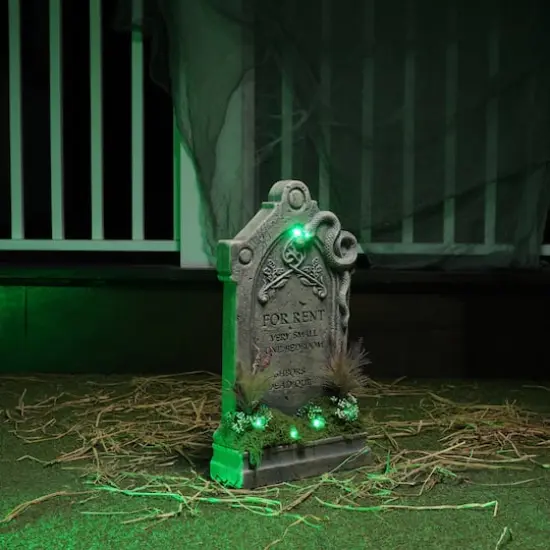 24" Lighted Tombstone by Ashland&reg; {6}