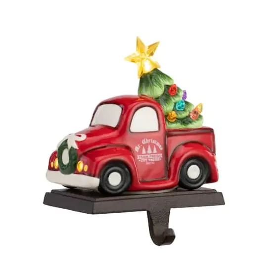 Red Truck Illuminated Stocking Hanger {1}
