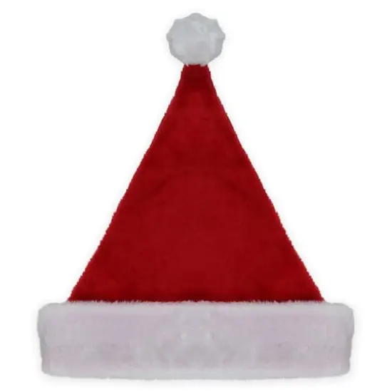 17" Traditional Red & White Santa Hat, Adult Medium {1}