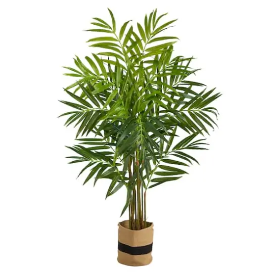 8ft. King Palm Artificial Tree in Handmade Natural Jute and Cotton Planter {1}