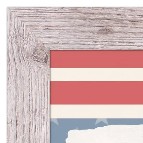 Pledge of Allegiance Western White Framed Print {4}