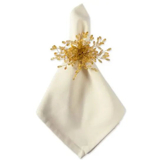 DII&reg; Gold Beaded Burst Napkin Rings, 6ct. {6}