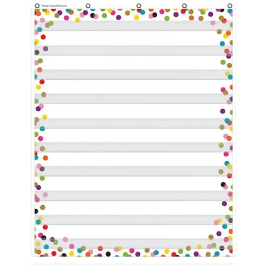 Teacher Created Resources Confetti 10 Pocket Chart {1}