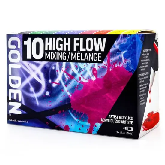 Golden&reg; High Flow Acrylic 10 Color Paint Mixing Set {3}