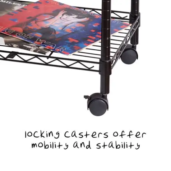 Honey Can Do 3-Tier Media Cart {4}