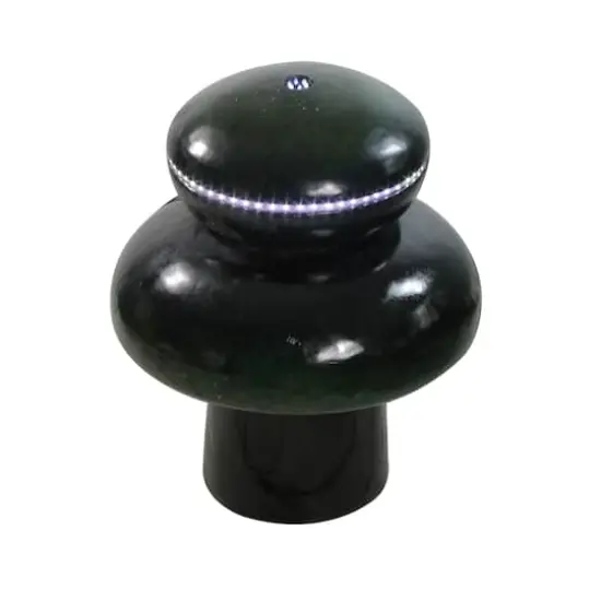 26" Lighted LED Green Mushroom Outdoor Garden Water Fountain {1}