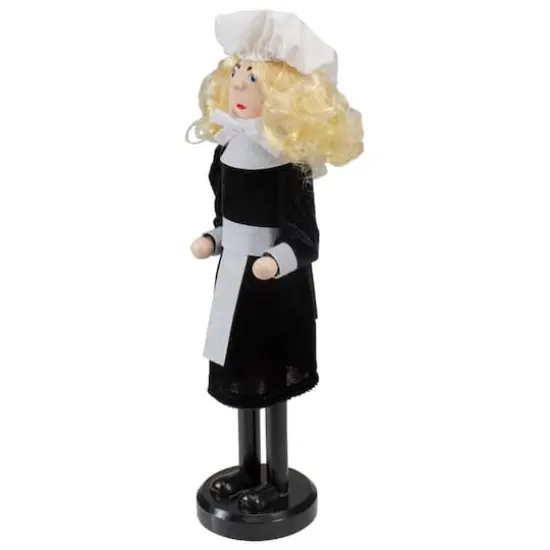 Wooden Pilgrim Woman Thanksgiving Nutcracker {4}