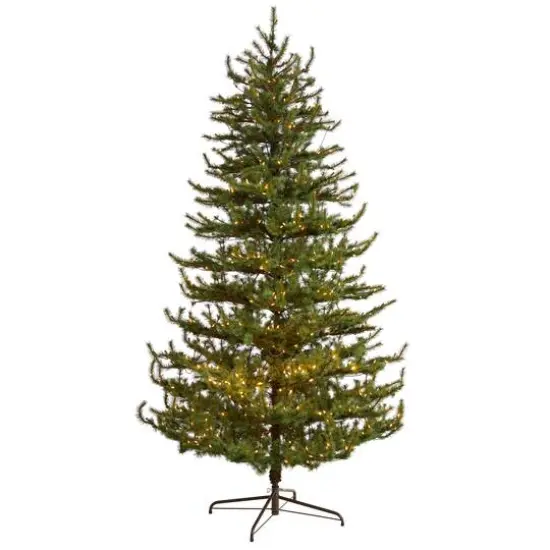 9ft. Pre-Lit Vancouver Mountain Pine Artificial Christmas Tree, Clear Lights {1}