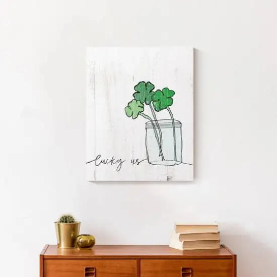 Lucky Us Canvas Wall Art {6}