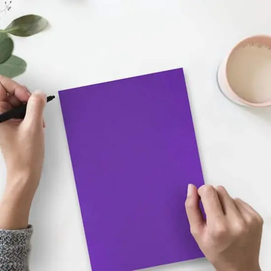 JAM Paper Matte 8.5" x 11" Extra Heavyweight Cardstock, 25 Sheets Electric Violet {4}