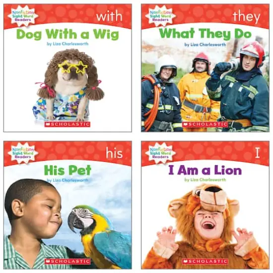 Scholastic Nonfiction Sight Word Readers Set, Guided Reading Level A {7}