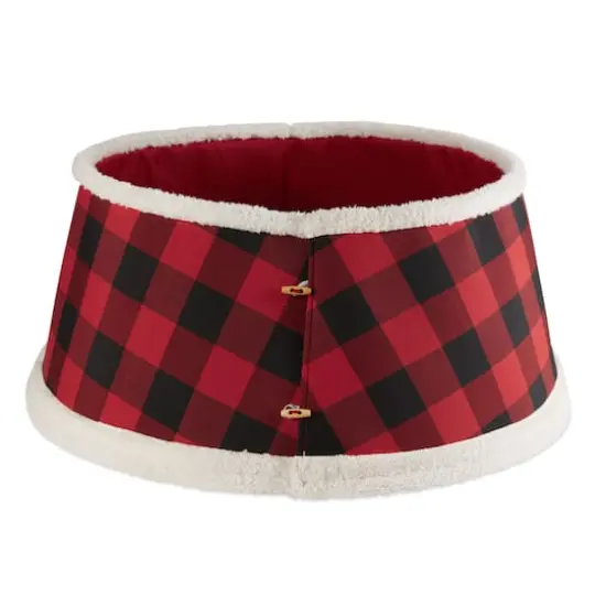 DII&reg; Red & Black Buffalo Check Holiday Tree Collar {5}
