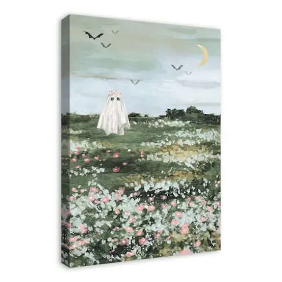 Flower Field Ghost Canvas Wall Art {3}