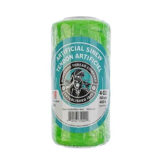 Gudebrod Artificial Sinew, 150yd. Neon Green {1}