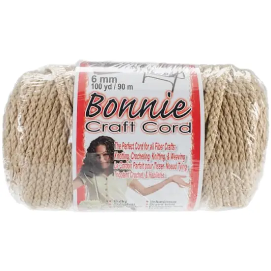 Bonnie Craft Cord, 6mm Tan {1}
