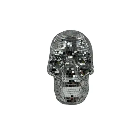 7" Disco Skull Tabletop D&eacute;cor by Ashland&reg; Silver {1}