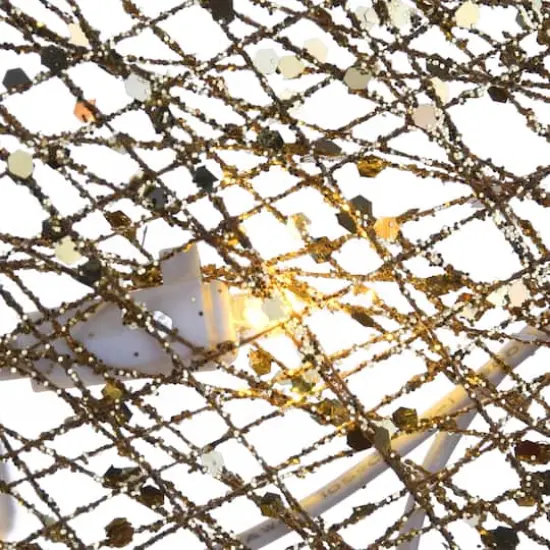 60" Crystal Angel Decoration, White LED Lights {3}