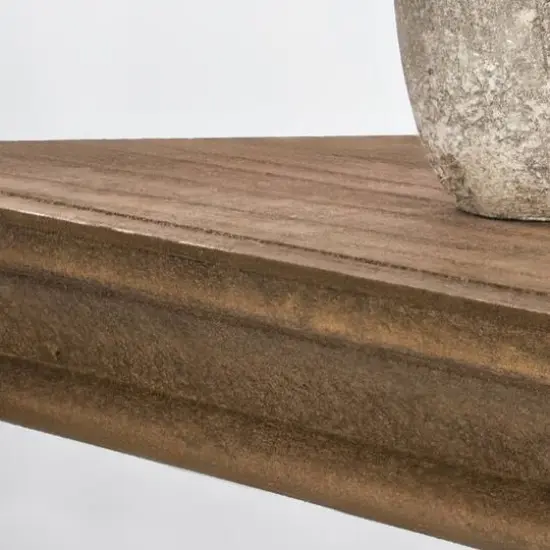 Beveled Floating Corner Shelves Set Brown {6}