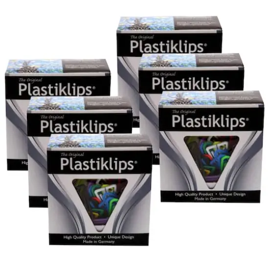 Baumgarten's Plastiklips&reg; Large Paper Clips, 6 Packs of 200 {1}