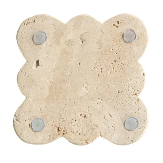 Hello Honey Tuscan Elegance Travertine Coaster Set, 4ct. {6}