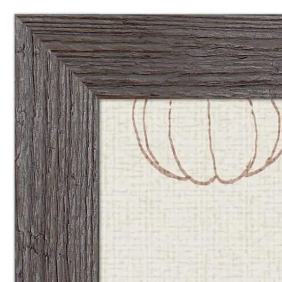 Dusty Rose Pumpkin Give Thanks Print in Western Gray Frame {4}
