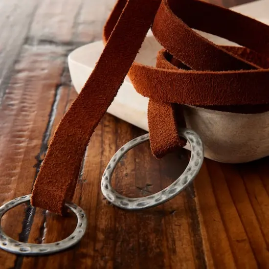 Medium Brown Suede Strip by ArtMinds&trade; {3}