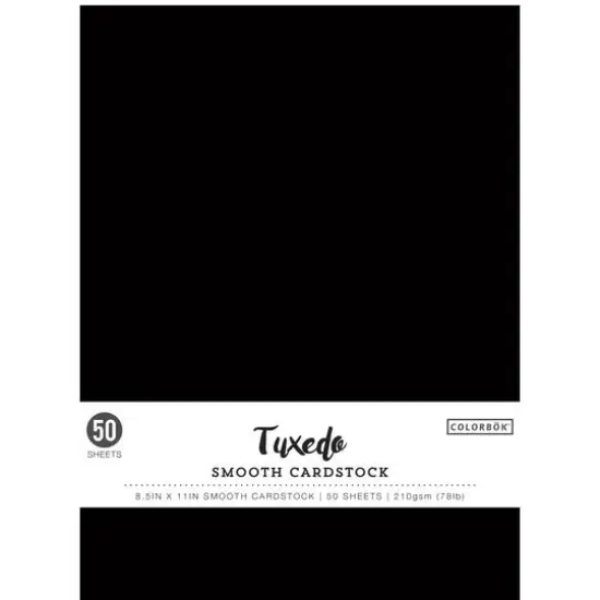 Colorbok&reg; Tuxedo 8.5" x 11" Smooth Cardstock, 50ct. {1}