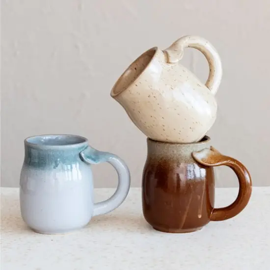 Hello Honey® 20oz. Stoneware Mug with Whale Tail Handle, 6ct. {3}