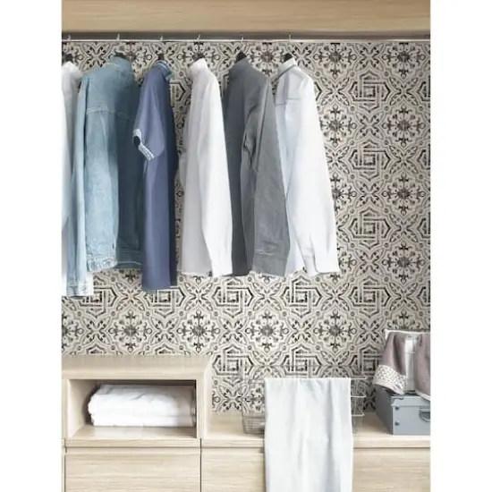 NuWallpaper Black Landondale Peel & Stick Wallpaper {6}