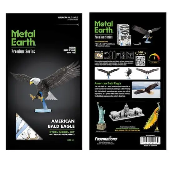 Metal Earth&reg; Premium Series American Bald Eagle Steel Model Kit {9}