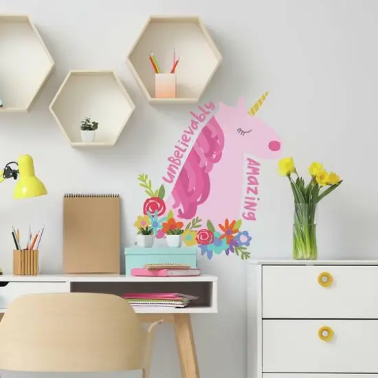 RoomMates Unicorn Peel & Stick Giant Wall Decals {1}
