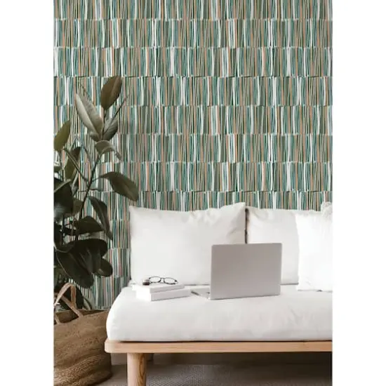 NuWallpaper Leah Duncan Green Thistle Peel & Stick Wallpaper {4}