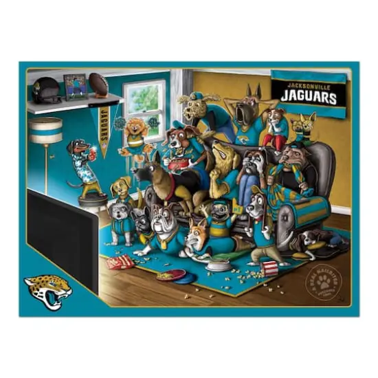 NFL Purebred Fans A Real Nailbiter 500 Piece Puzzle Jacksonville Jaguars {5}