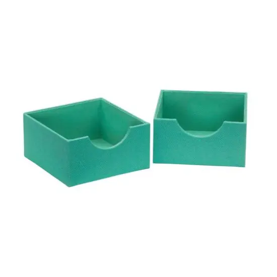 Household Essentials Square Drawer Organizers, 2ct. Green {1}