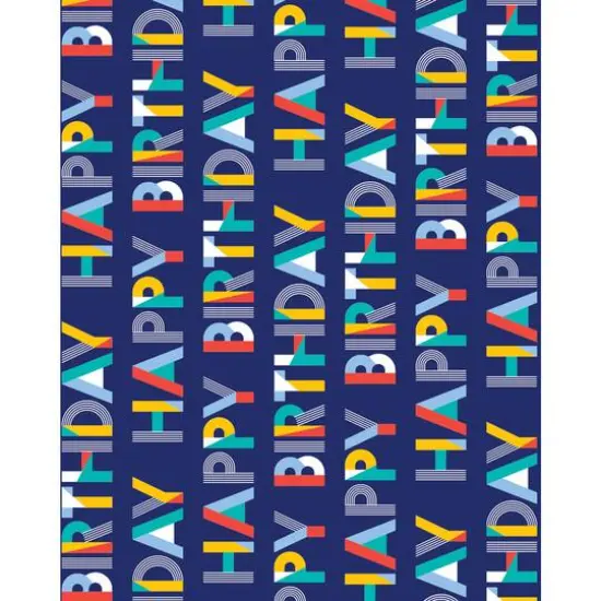 JAM Paper Rainbow Happy Birthday Design Tissue Paper, 12ct. {1}