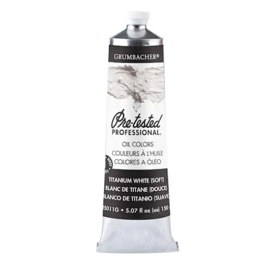 Grumbacher&reg; Pre-Tested Professional Oil Color, 150mL Soft Titanium White {1}