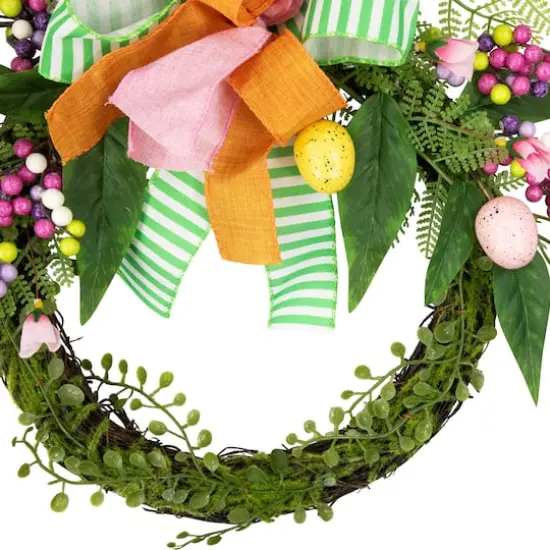 23" Twig & Vine Easter Bunny Artificial Wreath {7}