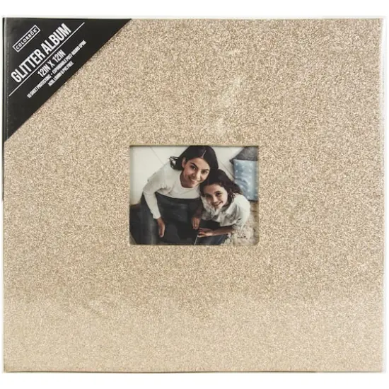 Colorbok&reg; Solid Glitter Gold Scrapbook Box Kit {1}