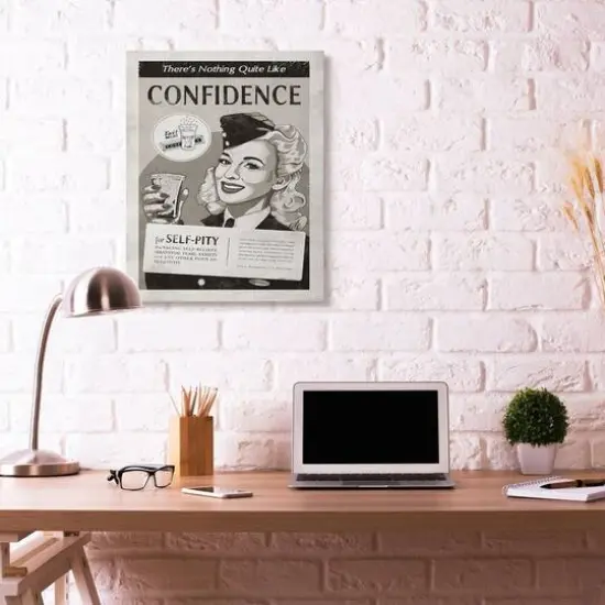 Stupell Industries Confidence Vintage Comic Book Canvas Wall Art {3}