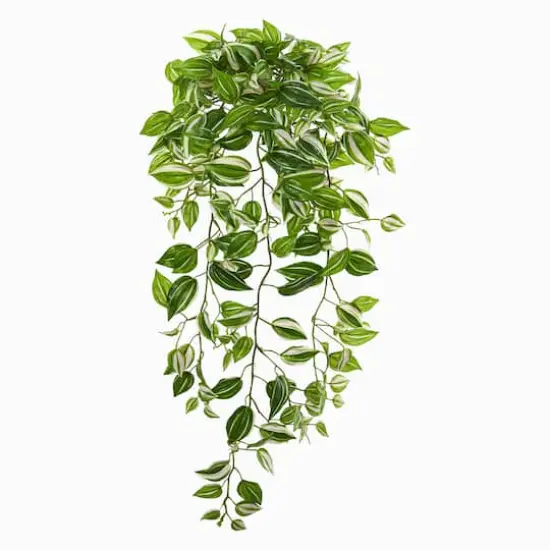 2.6ft. Purple Heart Evergreen Hanging Artificial Plant, 2ct. {1}