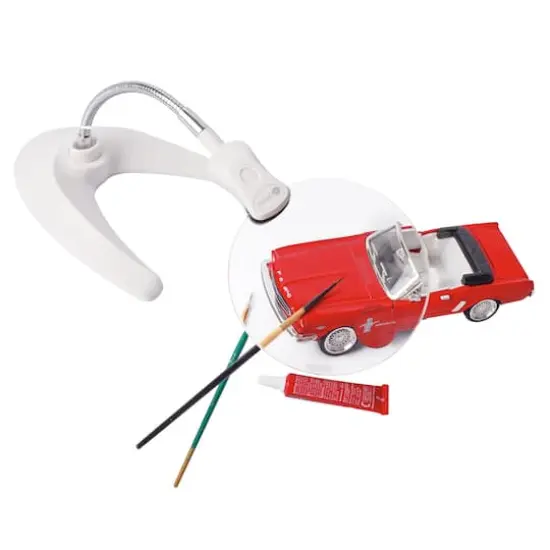 OttLite 5" LED Magnifier with Clip & Stand {4}