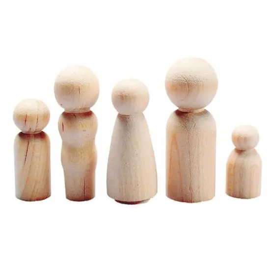 Hygloss&reg; Wooden Peg People, 40ct. {1}