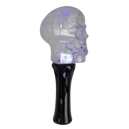 9" LED Transparent Multi-Function Halloween Skull Light {3}