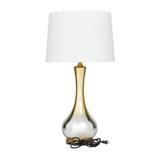 Gold Glass Glam Accent Lamp, 15" x 15" x 27" {8}