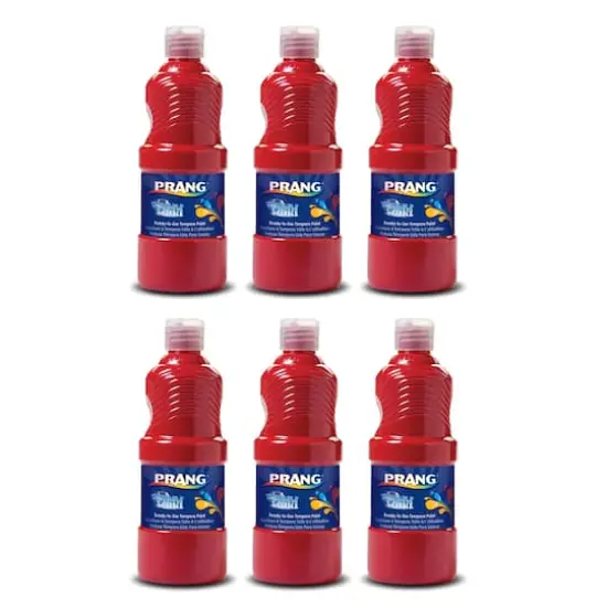 Prang&reg; Red Washable Tempera Paint, 6ct. {1}