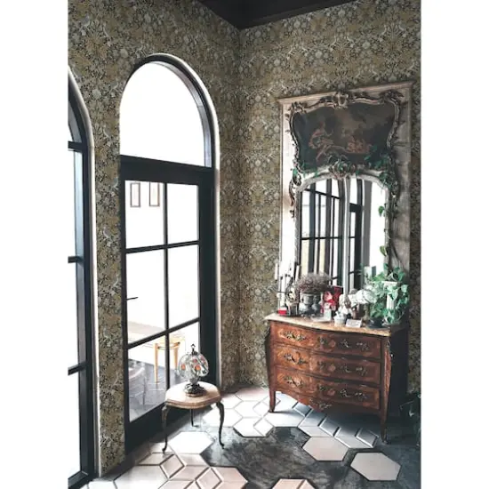 RoomMates Garden Aviary Peel & Stick Wallpaper Black {4}