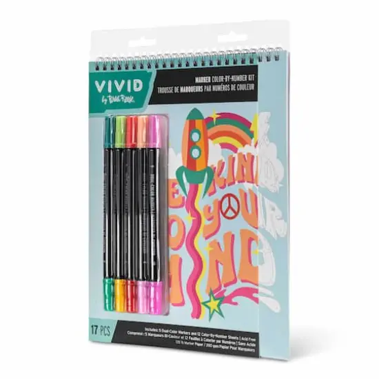 VIVID by Brea Reese&reg; Good Vibes Marker Color-by-Number Kit {7}