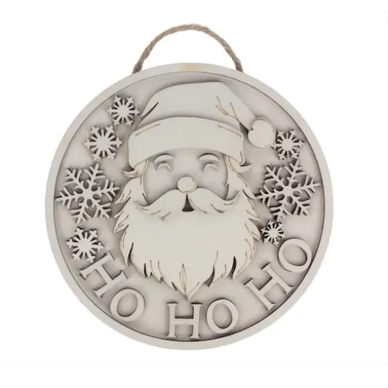 6" Santa Plaque DIY Wood D&eacute;cor Kit by Make Market&reg; {1}