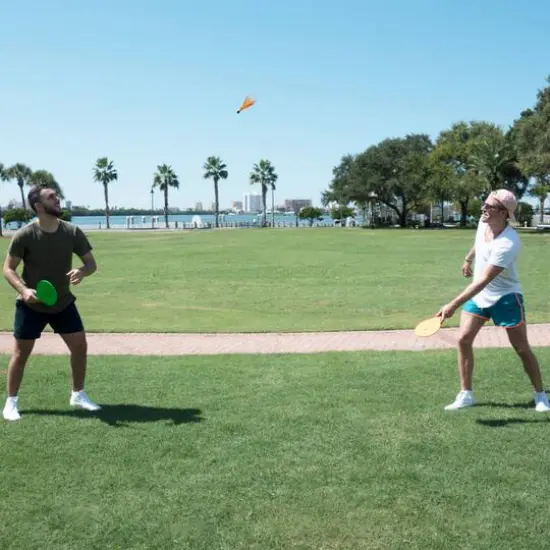 Funsparks&reg; Jazzminton&reg; Standard Paddle Ball Game {11}