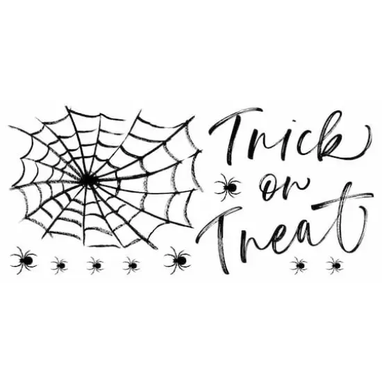 RoomMates Halloween Trick or Treat Spider Web Peel & Stick Decals {1}